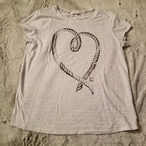 Victoria's Secret rope heart tee